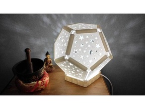 lamp dodecahedron stars lampshade star 3d print model - Mito3D