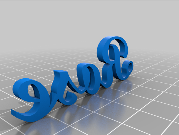 Rose Geschenk Etikett 3d Namensschild 3D print model - Mito3D
