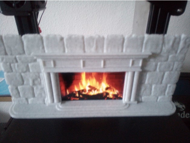 phone fireplace 3D print model - Mito3D