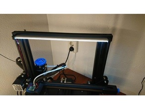 creality ender 3 v2 lamp fixure holder light 3d print model - Mito3D