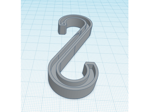 strong s-hook 3d print model - Mito3D