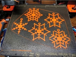 deterministic snowflake ornament 3d print model - Mito3D