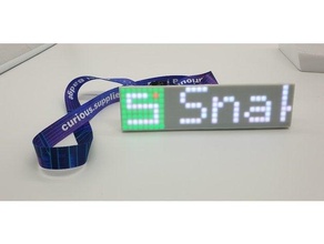 pixel badge diffuser case campzone2019 esp32 pixelbadge 3d print model - Mito3D