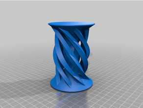 desván prueba 16 espiral pedestal columna doble color extrusora extrusión material minimalista 3d print model - Mito3D