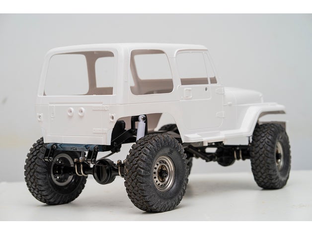 rc4wd Piste chercheur 2 swb arrière étendue monter jeep cow boy rockcrawler trailfinder2 3D print model - Mito3D