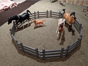 horse fence breyer toy 3d print model - Mito3D