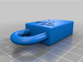 fechadura Schloss stl chave 3d print model - Mito3D
