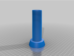 big-filamentholder twist filament holder spool 3d print model - Mito3D