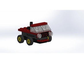 basit Lego araba inşaat oyuncaklar uyumlu minifig mini figür oyun seti oyuncak 3d print model - Mito3D