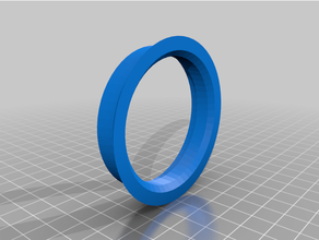 56mm 64mm Nabe zentrisch Ring Automobil 3d print model - Mito3D