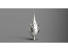 Weihnachten Flitter 03 Vase Modus Autodesk Verschmelzung 360 Kugeln Dekoration Dekorationen Ornament Ornamente Baum fusion360 3d print model - Mito3D