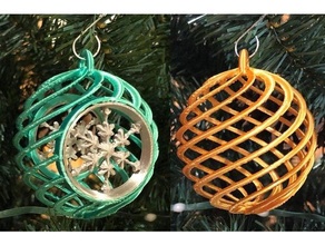 festivo espiral Natal enfeites decoração enfeite feriado 3d print model - Mito3D