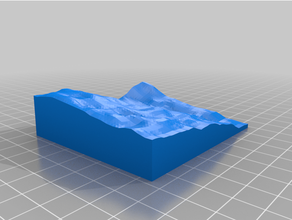 dem print elevation 3d print model - Mito3D