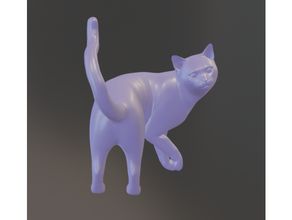 gatto girando affettato 3d print model - Mito3D