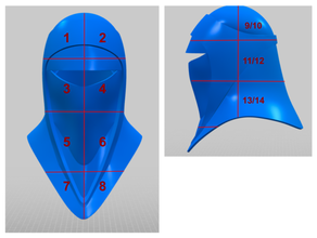Royal garde Couper casque impérial guerres étoiles 3d print model - Mito3D