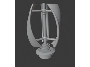 Wind Turbine Terrain Grün Energie scifi Kriegsspiel 3d print model - Mito3D