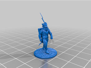 french napoleonic orc infantry 3d print model - Mito3D