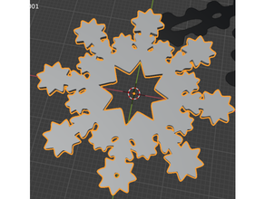 christmas snowflake ii decoration tree 3d print model - Mito3D
