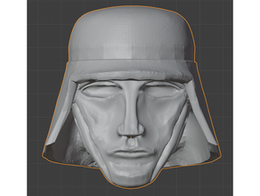 jaccabian mannissary head imperial guard infantry 3d print model - Mito3D