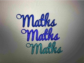 Matematik Metin küpe aksesuarlar Eğitim eğitici inek geek kız kızlar idealab matematik Sanat ineklerin kolye okul Bilim 3d print model - Mito3D