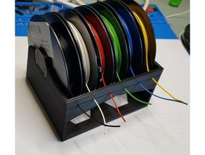 wire spool holder draht litze spulenhalter 3d print model - Mito3D