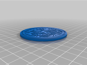 oro coin b 3d print model - Mito3D