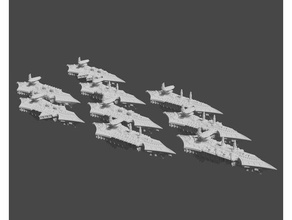 chaos cruisers mk3a battlefleet gothic bfg 3d print model - Mito3D