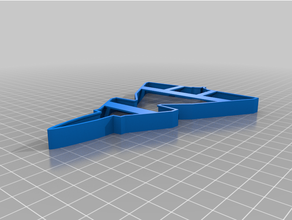 saab 37 viggen cookie cutter 3d print model - Mito3D