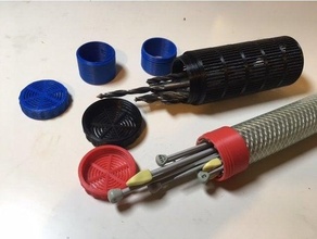 containers drill bits knitting needles 3d print model - Mito3D