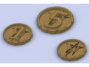 chroniques waral pièces monnaie pi 3d print model - Mito3D