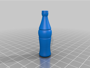 bottle cocacola flask 3d print model - Mito3D