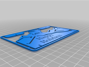 moose holiday card kit insert decoration kitcard 3d print model - Mito3D