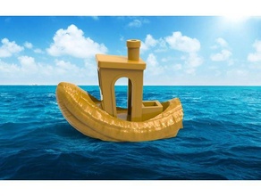 banana boat benchy - 3000 followers fun knight bigmrtong print ship test 3d print model - Mito3D