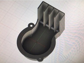 anet a8 fan deflector noise reductor 3d print model - Mito3D