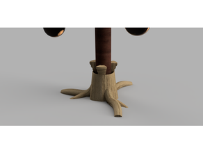 christmas tree stand ornament root stem trunk 3d print model - Mito3D