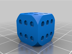 win dice 6 trick 3d print model - Mito3D