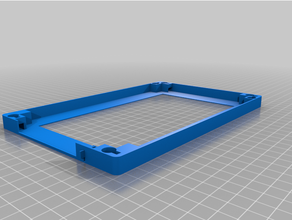 7 Tablette Mauer montieren Rahmen fire7 horizontal 3d print model - Mito3D