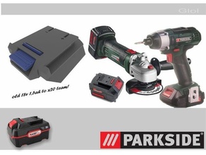 parkside x20 x18-1 battery 3d print model - Mito3D
