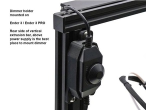 Dimmer Schalter Halter Unterstützung Golfküste Robotik LED Licht Bar 3d print model - Mito3D