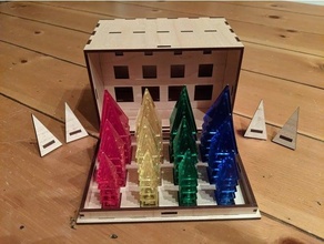 box icehouse pyramids glowforge lasercut 3d print model - Mito3D