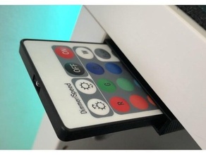 led lights desk remote holder 3d print model - Mito3D