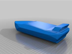 speed boat hollow rc 3d print model - Mito3D