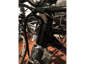 bafang filo alloggi bicicletta mano bar bbshd bbs02 cavo gestione ebike 3d print model - Mito3D