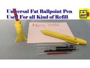 universal fat ballpoint pen kinds refill ballpen 3d print model - Mito3D
