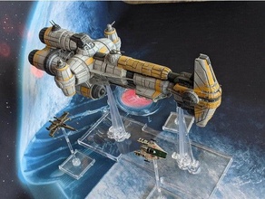 hammerhead corvette x-wing scale epic ffg huge rogue star wars starwars tabletop miniatures 3d print model - Mito3D