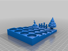 vallejo miniatura soporte azar chibi mini Reino aros pintar rpg supergplus mesa juego terreno 3d print model - Mito3D