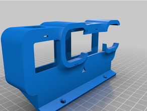 suporte Duplo gopro 9 derramar casque biscoito combustível 3d print model - Mito3D