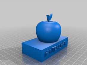 teacher trophy 3d print model - Mito3D