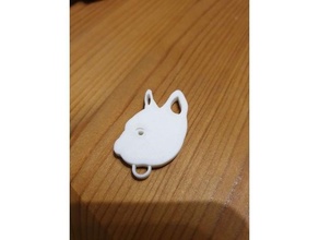 french bulldog keychain key 3d print model - Mito3D