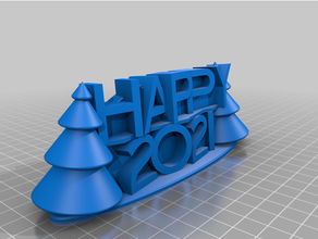 heureux 2021 3d print model - Mito3D